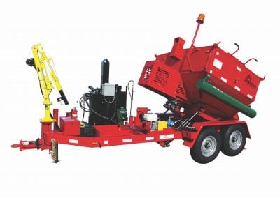 A fully kitted out red Falcon Hot Box trailer.