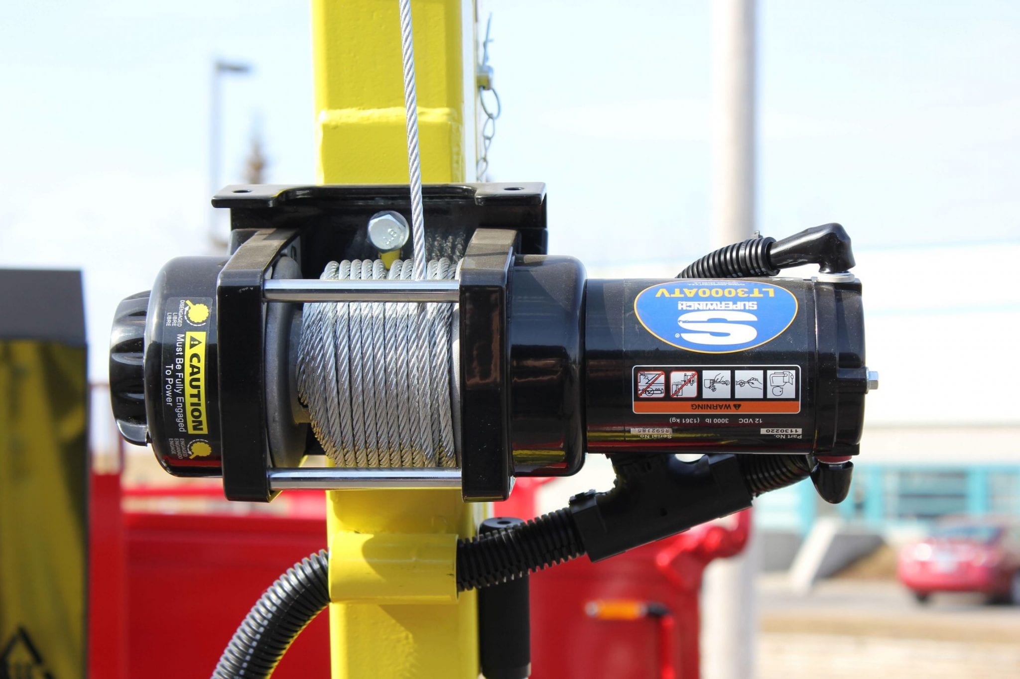 Hoist with Electric 12v Winch Falcon Asphalt Repair Equipment