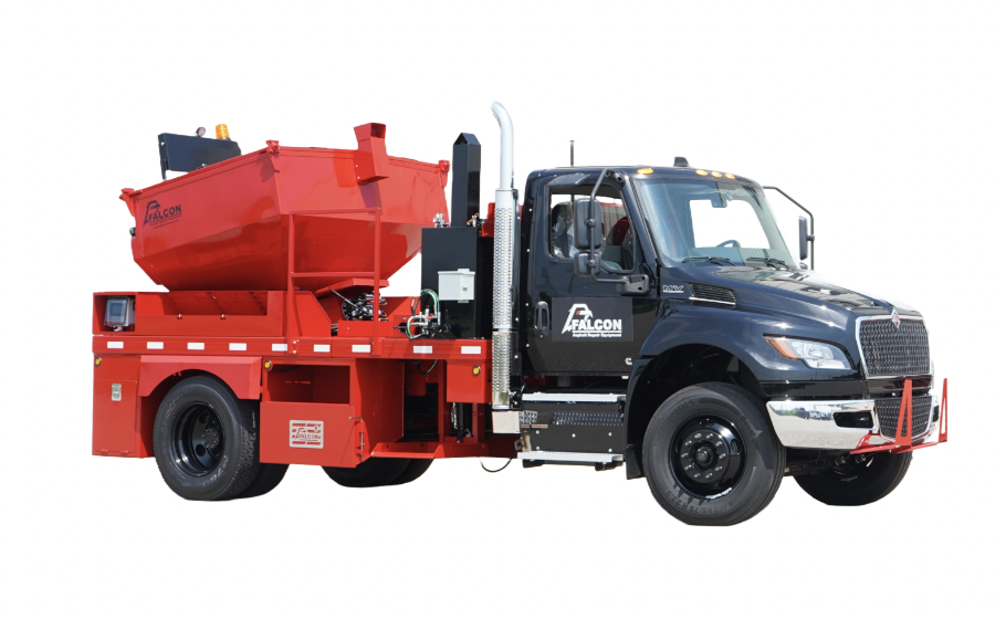 Asphalt Patch Truck A Falcon asphalt patch truck.