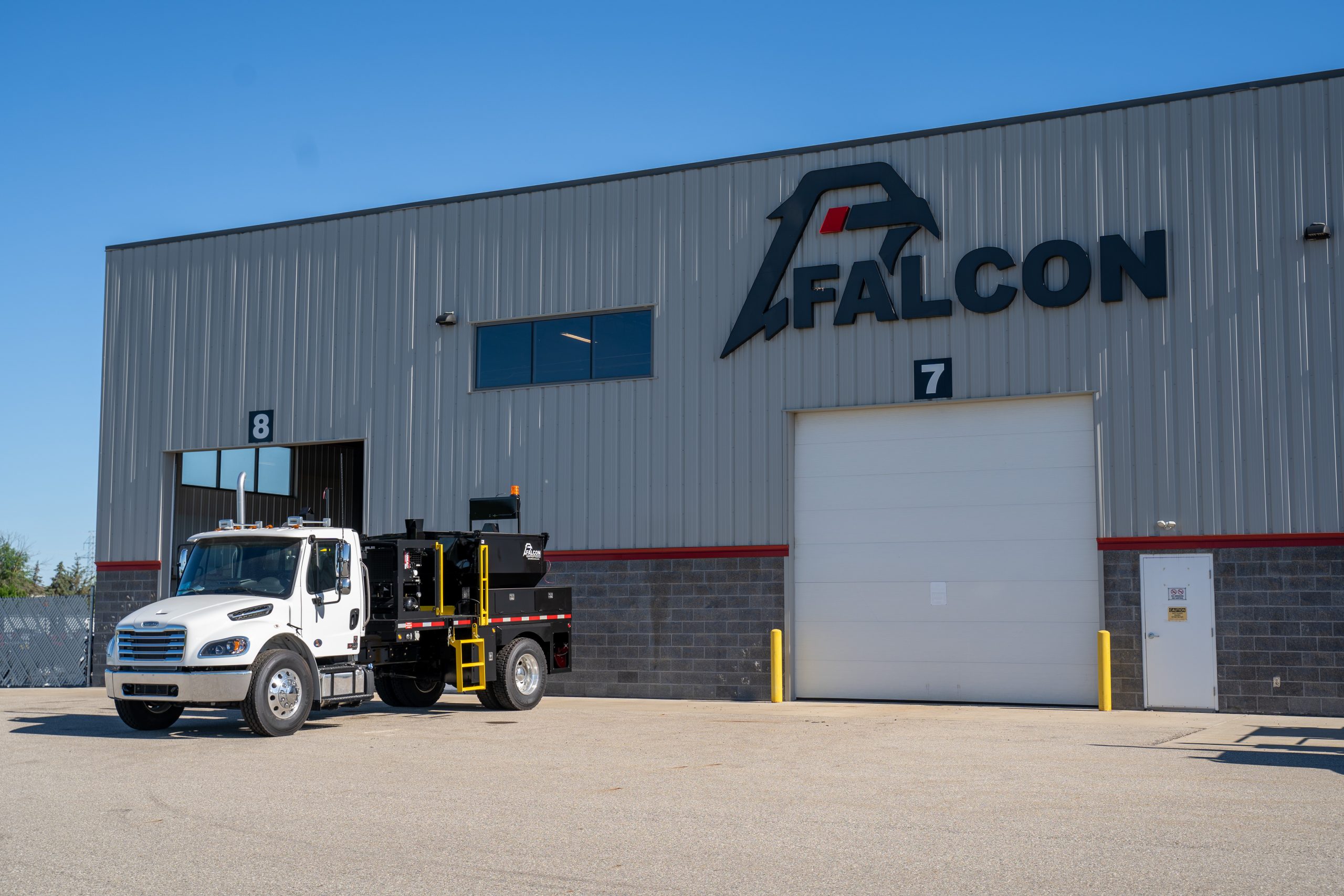27Jun2024_Facility_004 Falcon Asphalt Repair Equipment facility and patch truck